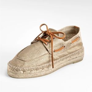 Tory Burch Blanton Espadrilles Silver